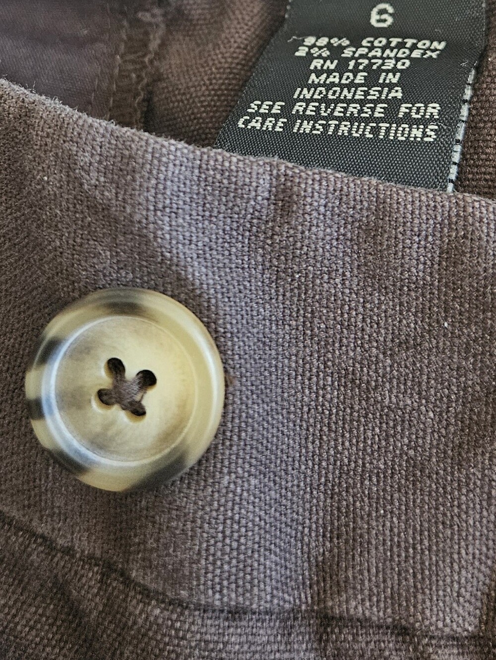 Mossimo Stretch Brown Cotton Mini Skirt - Picture 4 of 6